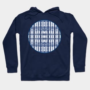 Tiki Shibori Blue Hoodie